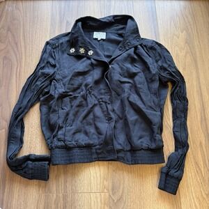 Armani Collezioni Women's Black Button Up Viscose Sweater Size 4 Read